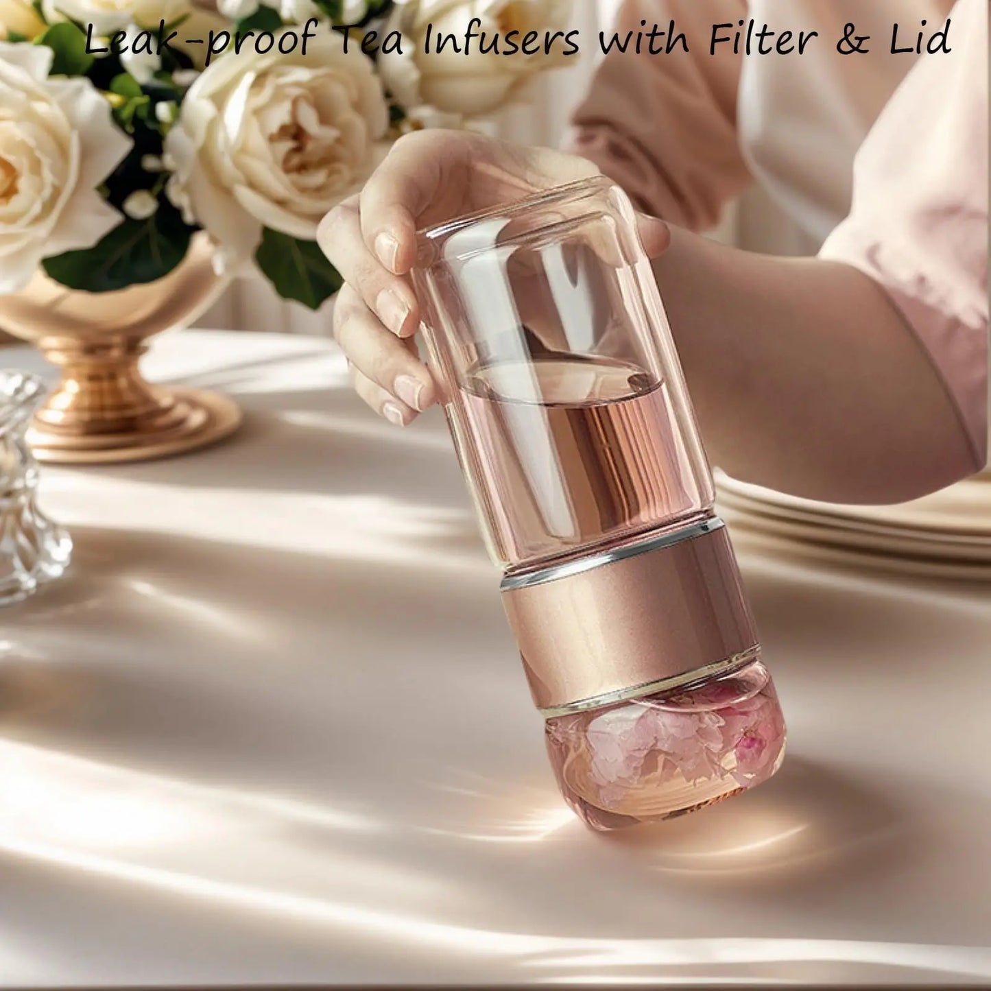 Cool-To-Touch Glass Tea Infuser