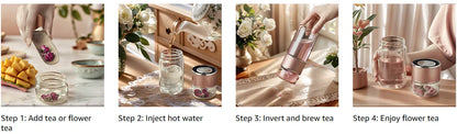 Cool-To-Touch Glass Tea Infuser